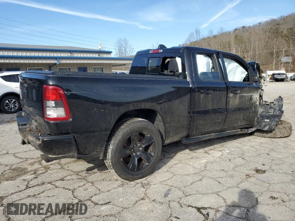 2020 Ram 1500 Big Horn with VIN 1C6SRFBT6LN204292, listed as a Copart auction lot 44695445 with 59,432 mi miles and Salvage Title. Bid and sale history available at carsss.com. Image 3.