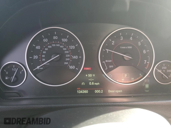 2013 BMW 3 Series 328i xDrive with VIN WBA3B5C54DF592272, listed as a Copart auction lot 43229765 with 134,360 mi miles and Salvage Title. Bid and sale history available at carsss.com. Image 9.