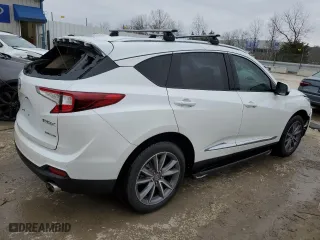 2020 Acura RDX w/Technology Pkg with VIN 5J8TC2H59LL001572, listed as a Copart auction lot 43750185 with 44,016 mi miles and Salvage Title. Bid and sale history available at carsss.com. Image 3.