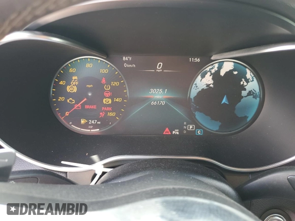 2022 Mercedes-Benz GLC 300 with VIN W1N0G8DB7NV360567, listed as a Copart auction lot 61340245 with 66,170 mi miles and Clean title. Bid and sale history available at DreamBid. Image 9.