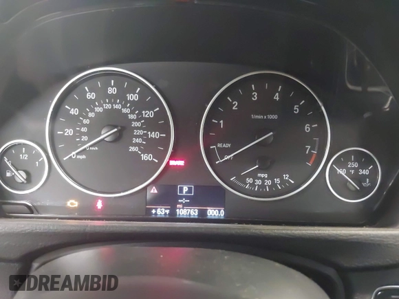 2014 BMW 3 Series 328i xDrive with VIN WBA3B3C5XEJ980450, listed as a IAAI auction lot 42078717 with 108,763 mi miles. Bid and sale history available at carsss.com. Image 7.