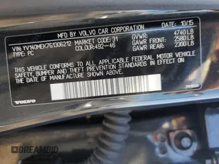 2016 Volvo V60 T5 Drive-E Premier with VIN YV140MEK7G1306212, listed as a Copart auction lot 70646442 with 108,732 mi miles. Bid and sale history available at carsss.com. Image 12.