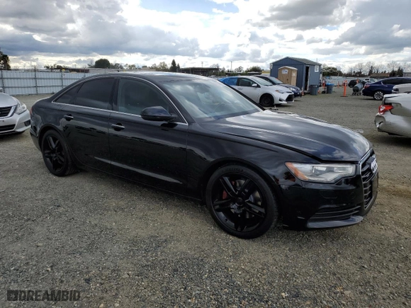 2015 Audi A6 2.0T Premium Plus with VIN WAUGFAFC3FN036133, listed as a Copart auction lot 48258975 with 98,495 mi miles and Salvage Title. Bid and sale history available at carsss.com. Image 4.
