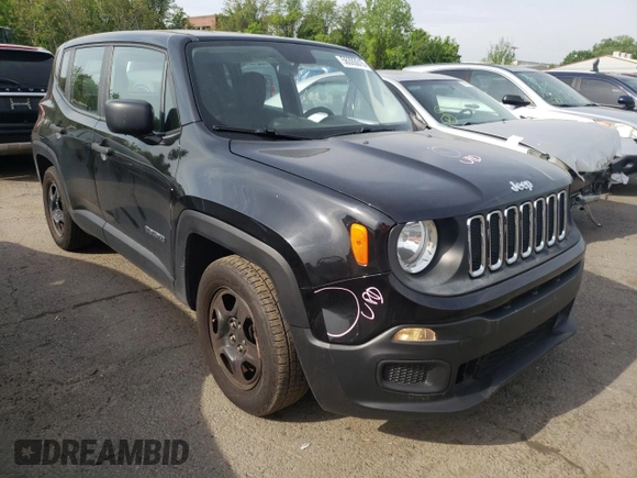 2017 Jeep Renegade Sport with VIN ZACCJAAB7HPE78941, listed as a Copart auction lot 56393015 with 99,538 mi miles and Salvage title. Bid and sale history available at DreamBid. Image 4.