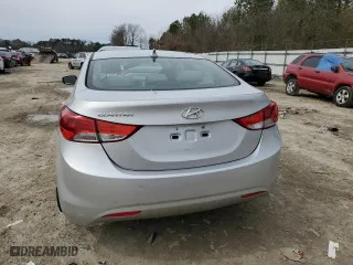 2013 Hyundai Elantra GLS PZEV with VIN KMHDH4AE5DU851748, listed as a Copart auction lot 48016695 with 83,272 mi miles and Salvage Title. Bid and sale history available at carsss.com. Image 6.