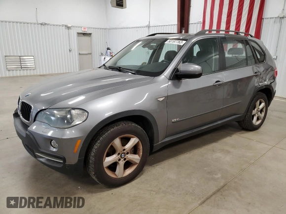 2008 BMW X5 3.0si z VIN 5UXFE43528L022455, wystawiony jako Copart lot #61400064 z przebiegiem 177 525 mil mil oraz Szkoda całkowita • Salvage title. Historia ofert i sprzedaży dostępna na DreamBid. Obrazek 1.