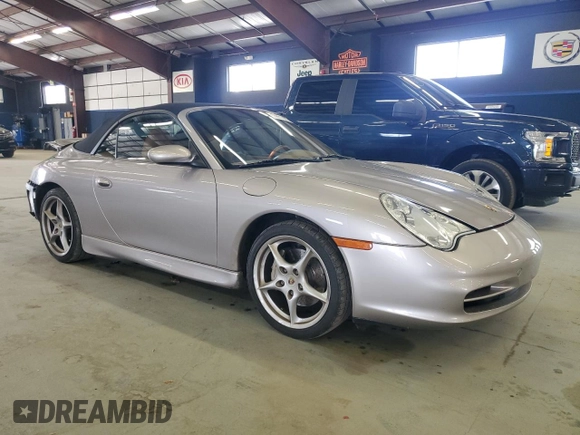 2002 Porsche 911 with VIN WP0CA299X2S651277, listed as a Copart auction lot 55651665 with 67,228 mi miles and Salvage Title. Bid and sale history available at DreamBid. Image 4.