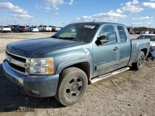 2007 Chevrolet Silverado 1500 LT w/1LT with VIN 1GCEC19J57Z650057, listed as a Copart auction lot 45839265 with 208,973 mi miles and Salvage Title. Bid and sale history available at carsss.com. Image 1.