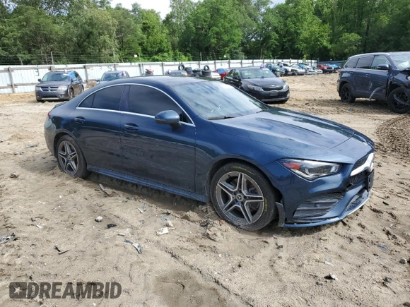 2020 Mercedes-Benz CLA 250 z VIN WDD5J4HB4LN033919, wystawiony jako Copart lot #57874365 z przebiegiem 73 086 mil mil oraz Szkoda całkowita • Salvage title. Historia ofert i sprzedaży dostępna na DreamBid. Obrazek 4.