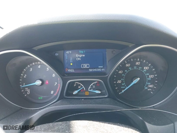 2014 Ford Focus SE with VIN 1FADP3F23EL269452, listed as a IAAI auction lot 41768594 with 40,380 mi miles. Bid and sale history available at carsss.com. Image 7.