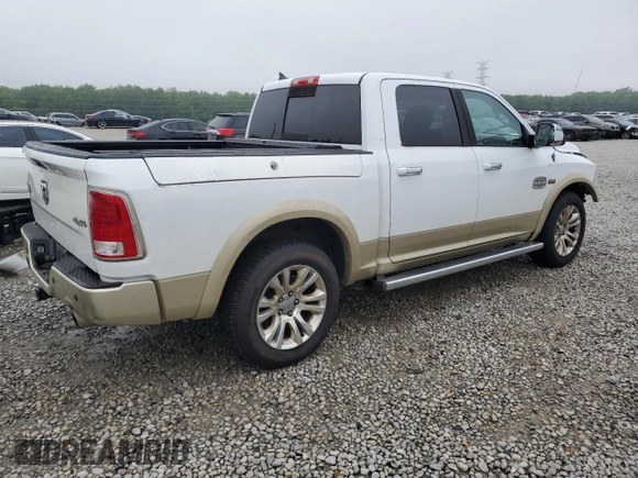 2013 Ram 1500 Laramie Longhorn with VIN 1C6RR7PT0DS647022, listed as a Copart auction lot 58047165 with 258,753 mi miles and Salvage title. Bid and sale history available at DreamBid. Image 3.