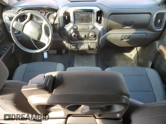 2021 Chevrolet Silverado 1500 RST with VIN 1GCRYEED4MZ147979, listed as a Copart auction lot 74992624 with 31,453 mi miles and Salvage Title. Bid and sale history available at DreamBid. Image 8.