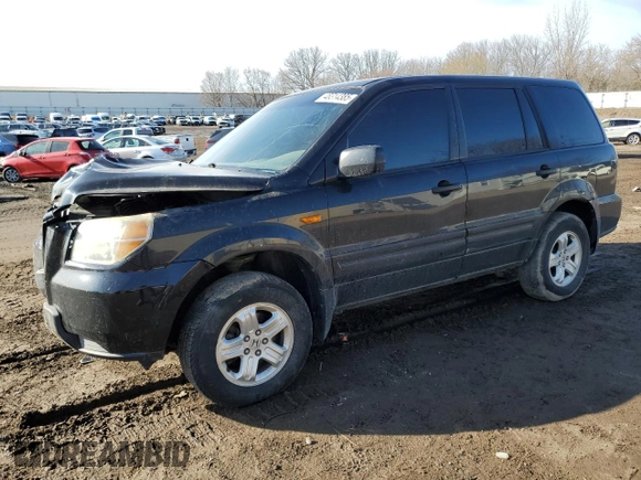2006 Honda Pilot LX with VIN 2HKYF18156H547572, listed as a Copart auction lot 48314385 with 167,943 mi miles and Clean Title. Bid and sale history available at carsss.com. Image 1.