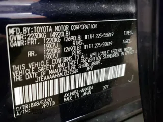 2021 Toyota Venza LE with VIN JTEAAAAH6MJ037349, listed as a Copart auction lot 68433332 with 64,312 mi miles. Bid and sale history available at carsss.com. Image 13.
