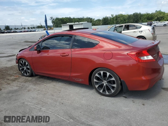 2013 Honda Civic Si with VIN 2HGFG4A53DH705255, listed as a Copart auction lot 55443595 with 107,851 mi miles and Salvage title. Bid and sale history available at DreamBid. Image 2.