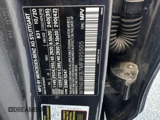 2021 Mercedes-Benz GLC with VIN W1N0J8EB7MF895505, listed as a Copart auction lot 85202614 with 134,464 mi miles and Clean Title. Bid and sale history available at carsss.com. Image 10.