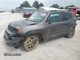 2021 Jeep Renegade Latitude z VIN ZACNJCBB6MPM51174, wystawiony jako Copart lot #57121005 z przebiegiem 40 966 mil mil oraz Szkoda całkowita • Salvage title. Historia ofert i sprzedaży dostępna na DreamBid. Obrazek 1.