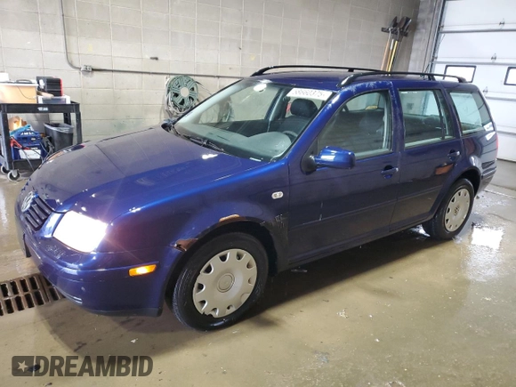 2002 Volkswagen Jetta with VIN WVWRB61J62W078021, listed as a Copart auction lot 58660375 with 251,833 mi miles and Clean title. Bid and sale history available at DreamBid. Image 1.