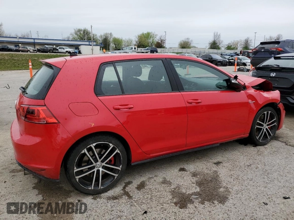 2017 Volkswagen Golf GTI S with VIN 3VW547AU0HM030805, listed as a Copart auction lot 51708815 with 74,399 mi miles and Salvage Title. Bid and sale history available at carsss.com. Image 3.