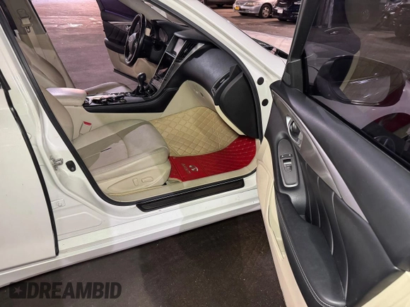 2015 Infiniti Q50 with VIN JN1BV7AR9FM396109, listed as a Copart auction lot 54572095 with 138,477 mi miles and Salvage Title. Bid and sale history available at carsss.com. Image 5.