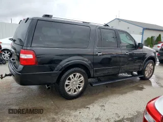 2011 Ford Expedition EL Limited with VIN 1FMJK2A5XBEF04187, listed as a Copart auction lot 65148674 with 159,421 mi miles and Non Repairable. Bid and sale history available at carsss.com. Image 3.