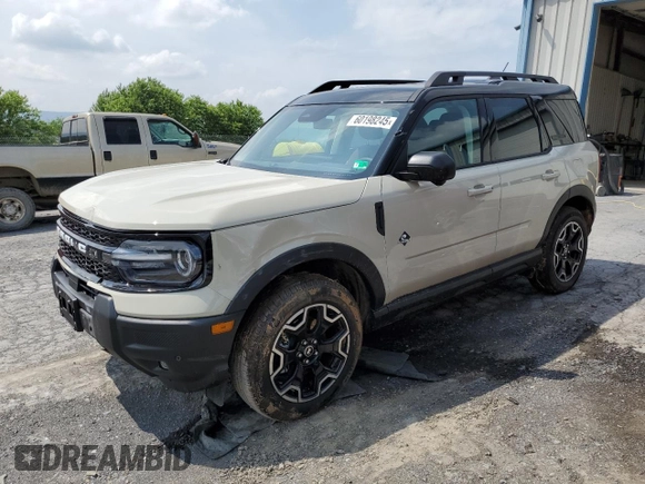 2025 Ford Bronco Sport Outer Banks with VIN 3FMCR9CN3SRE17092, listed as a Copart auction lot 60198245 with 245 mi miles and Salvage title. Bid and sale history available at DreamBid. Image 1.