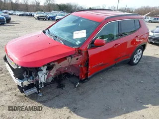 2021 Jeep Compass Latitude with VIN 3C4NJDBB4MT534538, listed as a IAAI auction lot 41817234 with 35,107 mi miles and . Bid and sale history available at DreamBid. Image 2.