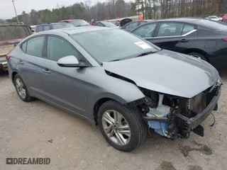2019 Hyundai Elantra SEL with VIN KMHD84LF0KU766660, listed as a IAAI auction lot 41516050 with 75,288 mi miles. Bid and sale history available at carsss.com. Image 1.