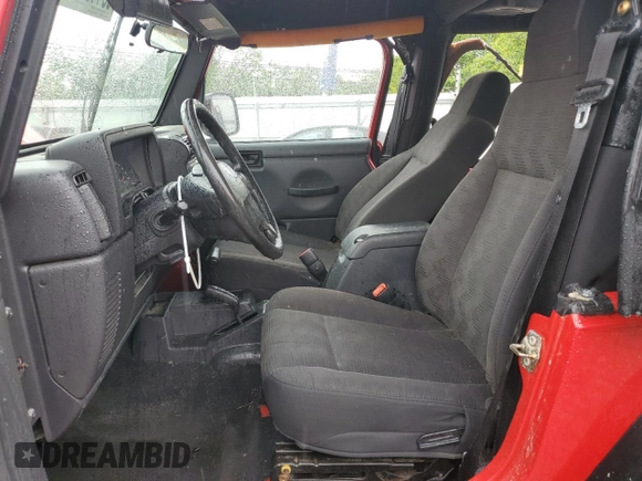 2005 Jeep Wrangler X с VIN 1J4FA39S45P385603, выставлен на аукционе Copart как лот 53449645 с пробегом Не указан миль и Списание • Salvage title. История ставок и продаж доступна на DreamBid. Изображение 7.