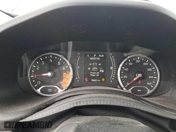 2016 Jeep Renegade Latitude with VIN ZACCJABT6GPD98083, listed as a Copart auction lot 54763035 with 65,921 mi miles and Salvage Title. Bid and sale history available at DreamBid. Image 9.