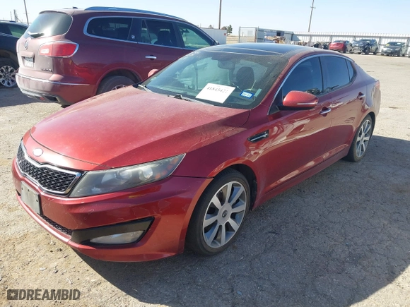 2013 Kia Optima SX with VIN 5XXGR4A62DG245708, listed as a IAAI auction lot 41845421 with 151,494 mi miles. Bid and sale history available at carsss.com. Image 17.