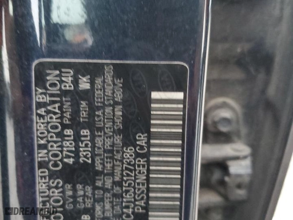 2018 Kia Cadenza Premium with VIN KNALC4J16J5127386, listed as a Copart auction lot 78910854 with 0 mi miles and Salvage Title. Bid and sale history available at carsss.com. Image 13.