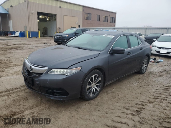 2016 Acura TLX with VIN 19UUB1F3XGA000869, listed as a Copart auction lot 43848055 with 131,104 mi miles and Salvage Title. Bid and sale history available at carsss.com. Image 1.
