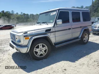 2005 Mercedes-Benz G-Class with VIN WDCYR49E75X160903, listed as a Copart auction lot 69366754 with 261,399 mi miles and Salvage Title. Bid and sale history available at carsss.com. Image 1.