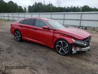 2018 Honda Accord Sedan Sport 1.5T with VIN 1HGCV1F39JA137747, listed as a Copart auction lot 57206083 with 58,126 mi miles and Salvage Title. Bid and sale history available at carsss.com. Image 4.