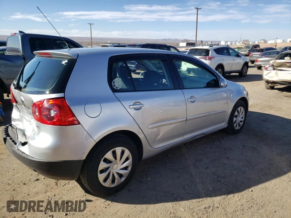 2007 Volkswagen Rabbit with VIN WVWDS71KX7W052439, listed as a Copart auction lot 42151354 with 95,865 mi miles and Salvage title. Bid and sale history available at DreamBid. Image 3.