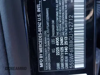 2016 Mercedes-Benz C 450 AMG with VIN 55SWF6EB8GU142712, listed as a Copart auction lot 47525155 with 118,110 mi miles and Salvage Title. Bid and sale history available at carsss.com. Image 12.