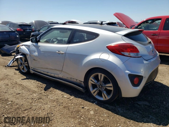 2013 Hyundai Veloster Turbo with VIN KMHTC6AE4DU096033, listed as a Copart auction lot 60004004 with 94,928 mi miles and Salvage title. Bid and sale history available at DreamBid. Image 2.