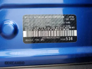 2023 Mitsubishi Eclipse Cross SE z VIN JA4ATWAA3PZ027487, wystawiony jako Copart lot #60592895 z przebiegiem 28 935 mil mil oraz Szkoda całkowita • Salvage title. Historia ofert i sprzedaży dostępna na DreamBid. Obrazek 14.