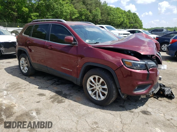 2019 Jeep Cherokee Latitude with VIN 1C4PJLCB2KD396146, listed as a Copart auction lot 56387665 with 134,142 mi miles and Clean title. Bid and sale history available at DreamBid. Image 4.