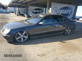 2002 Mercedes-Benz S 55 AMG z VIN WDBNG73J82A236356, wystawiony jako Copart lot #55694985 z przebiegiem 149 942 mil mil oraz Czysty tytuł • Clean title. Historia ofert i sprzedaży dostępna na DreamBid. Obrazek 1.