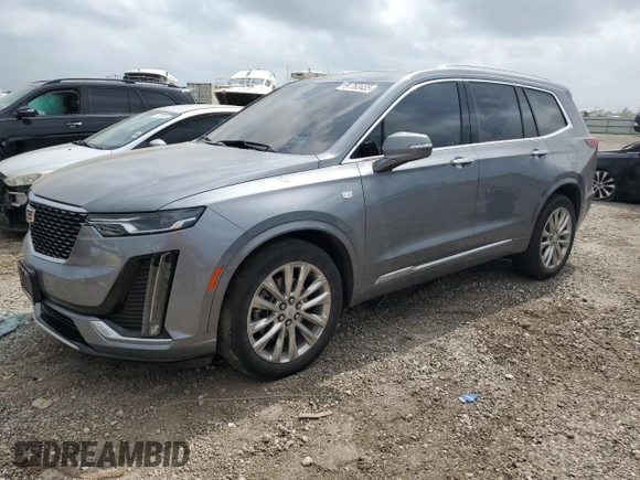 2021 Cadillac XT6 Premium Luxury with VIN 1GYKPCRS5MZ173938, listed as a Copart auction lot 51763435 with 75,247 mi miles and Clean title. Bid and sale history available at DreamBid. Image 1.