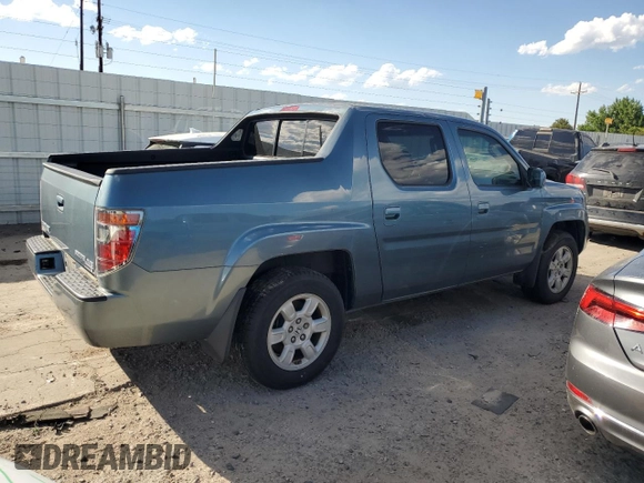 2007 Honda Ridgeline RTS with VIN 2HJYK16417H506015, listed as a Copart auction lot 61564514 with 160,944 mi miles and Clean Title. Bid and sale history available at carsss.com. Image 3.