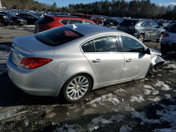 2011 Buick Regal CXL RL6 with VIN W04GU5GC8B1006328, listed as a Copart auction lot 45150265 with 134,015 mi miles and Salvage Title. Bid and sale history available at carsss.com. Image 3.