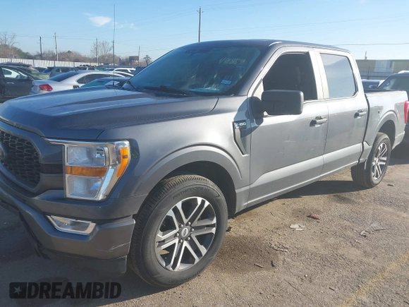 2021 Ford F-150 XL with VIN 1FTEW1C56MFA89903, listed as a IAAI auction lot 41657308 with 105,626 mi miles. Bid and sale history available at carsss.com. Image 17.