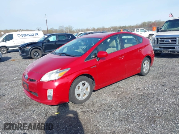 2010 Toyota Prius II with VIN JTDKN3DU0A0143461, listed as a IAAI auction lot 41949885 with 249,389 mi miles and . Bid and sale history available at DreamBid. Image 2.