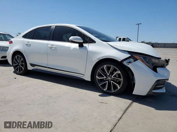 2022 Toyota Corolla SE with VIN JTDS4MCE0N3509989, listed as a Copart auction lot 49043335 with 7,670 mi miles and Salvage Title. Bid and sale history available at carsss.com. Image 4.