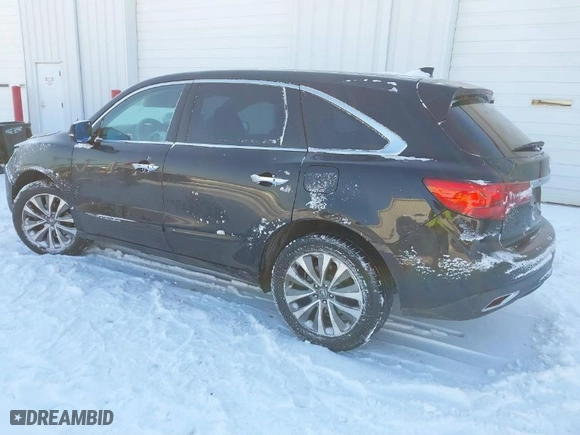 2015 Acura MDX Tech Pkg with VIN 5FRYD4H41FB009109, listed as a IAAI auction lot 41576795 with 1 mi miles. Bid and sale history available at carsss.com. Image 3.