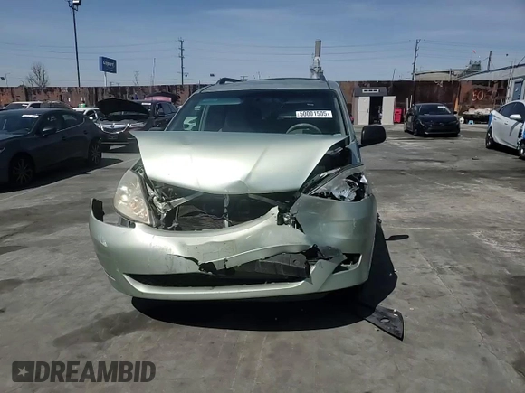 2006 Toyota Sienna CE with VIN 5TDZA23C16S566471, listed as a Copart auction lot 50001505 with 222,575 mi miles and Salvage Title. Bid and sale history available at DreamBid. Image 11.
