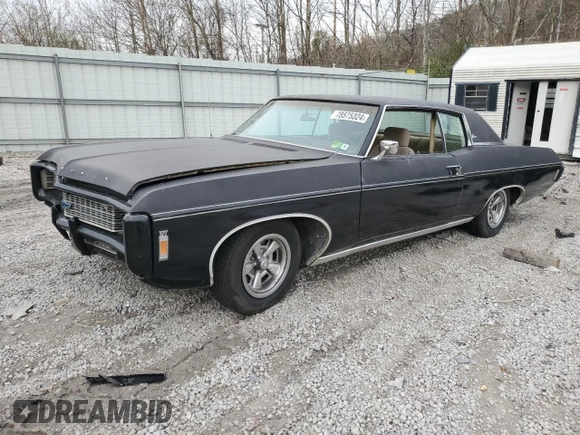 1969 Chevrolet Caprice z VIN 166479U185483, wystawiony jako Copart lot #78575324 z przebiegiem 59 666 mil mil oraz Szkoda całkowita • Salvage title. Historia ofert i sprzedaży dostępna na DreamBid. Obrazek 1.